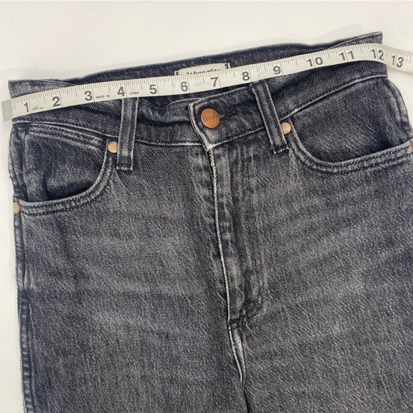 Anthropologie Wrangler Wanderer High Rise Flare Black Gray Jeans size 25 - Picture 10 of 12